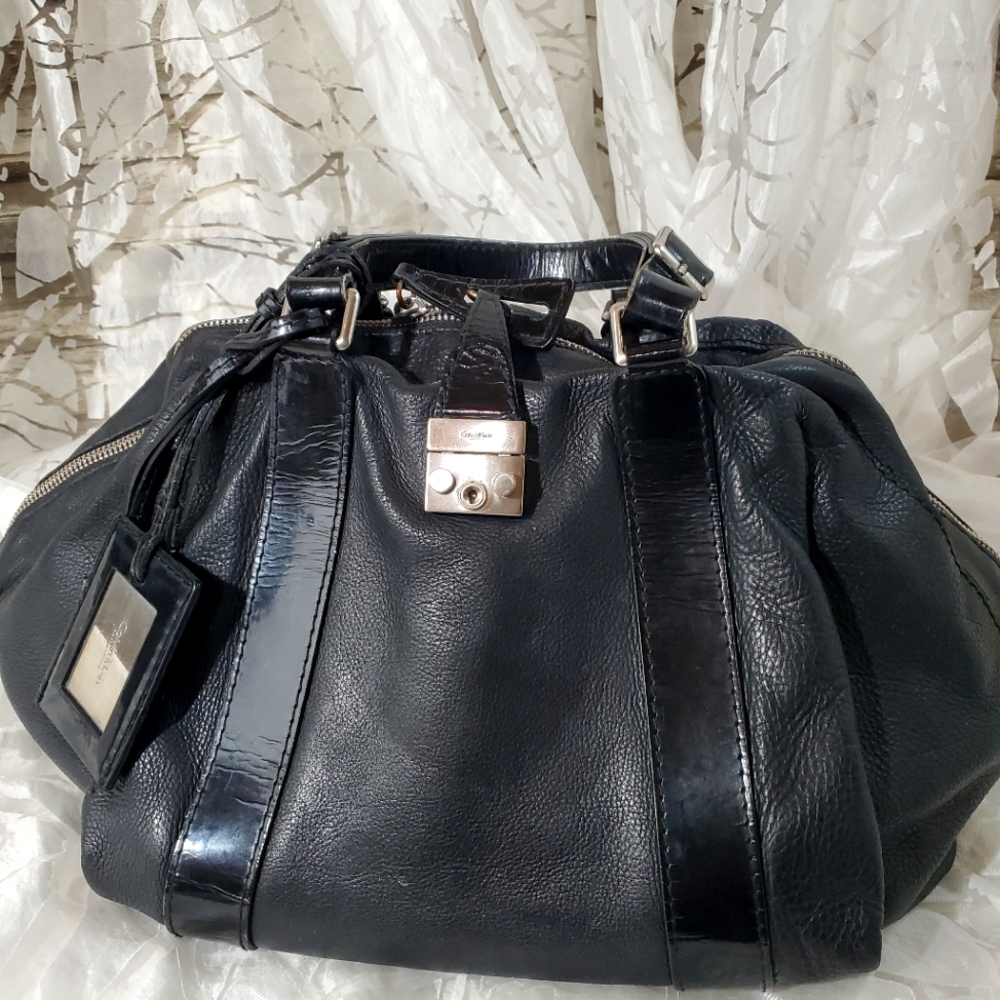 Calvin Klein Locking Satchel Bag